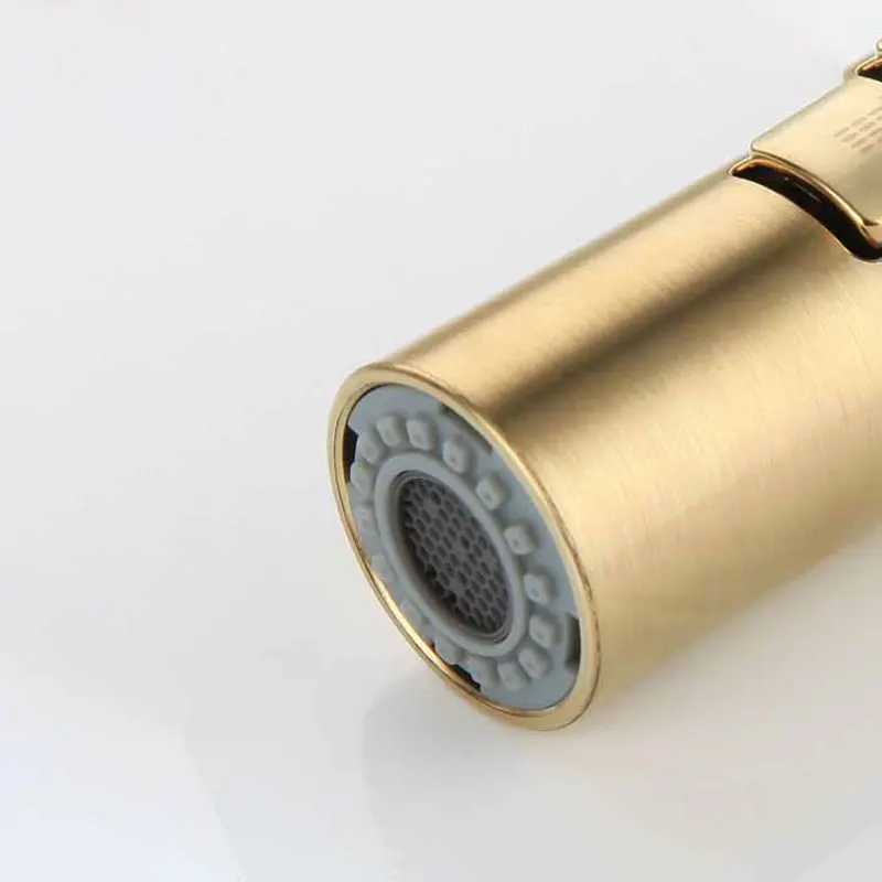 Brushed Nickel Kitchen Faucet Single Hole Pull Out Spout Kitchen Sink Mixer Tap Stream Sprayer Head Chrome