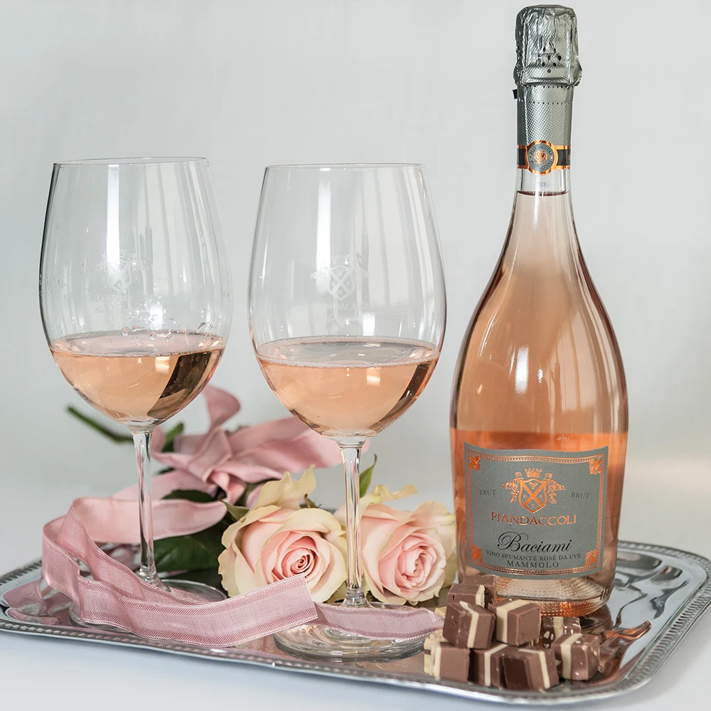 high quality sparkling wine BACIAMI Spumante Brut Rose tuscan grapes rare product magnum