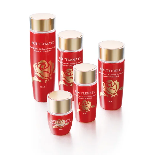 
PETG круглая бутылка с двойной крышкой для косметики и упаковки по уходу за кожей 