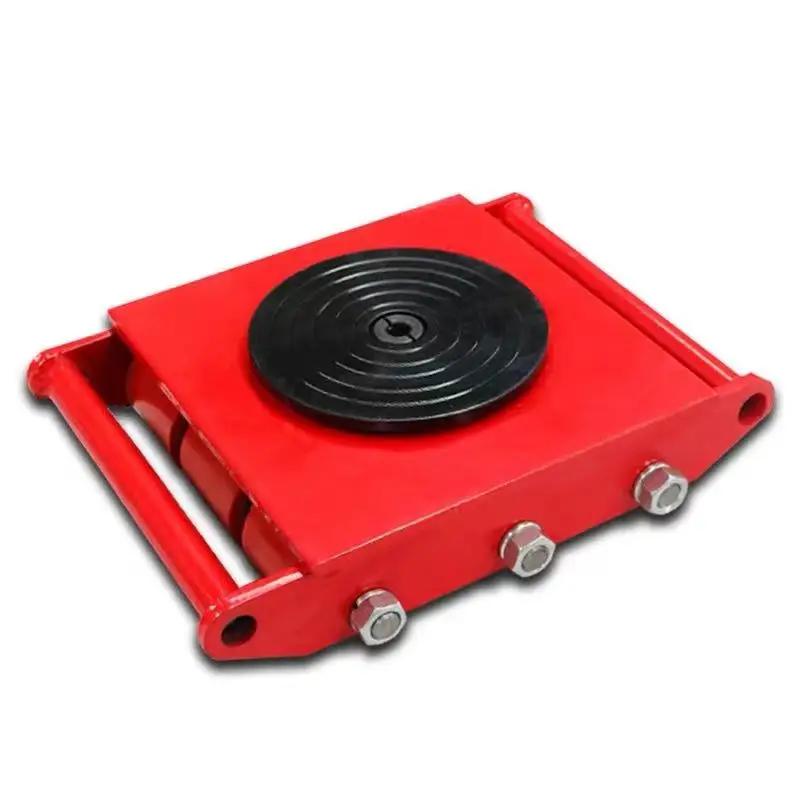 Machinery Mover, Industrial Dollies 15T Machinery Skate Dolly Roller Heavy Duty Mover with 9 Rollers CRA-15T-SW