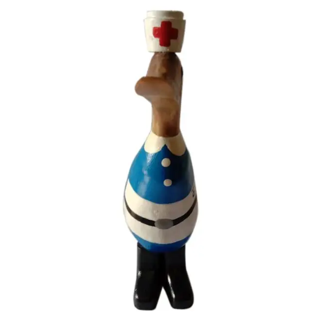 
Nurse Duck Bamboo Beautiful Hand Carved Duck Bamboo Ornament handmade with love by skilled artisans 