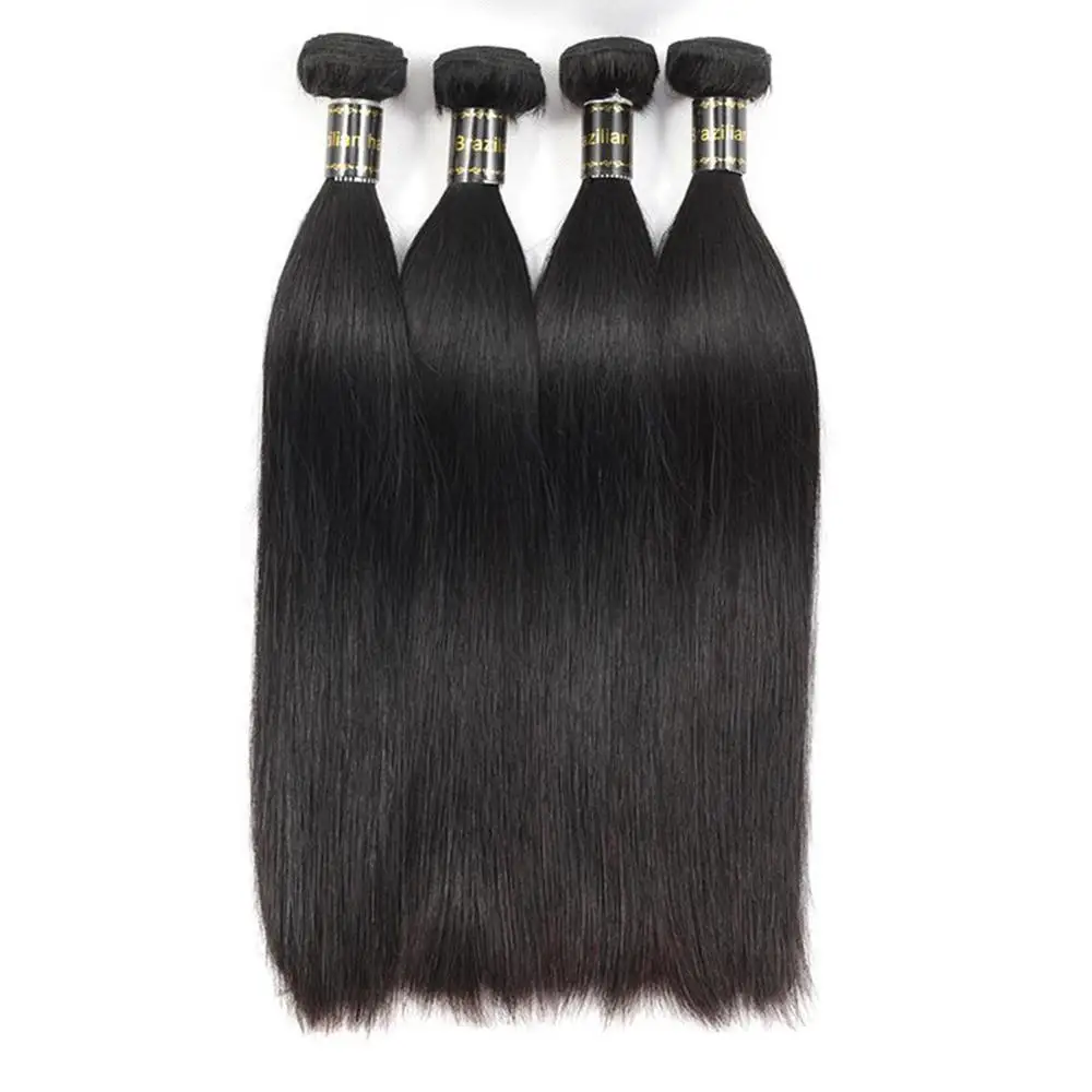 Hot 12 A Raw Wholesale Supply Remy Indian kinky Straight  virgin Hair