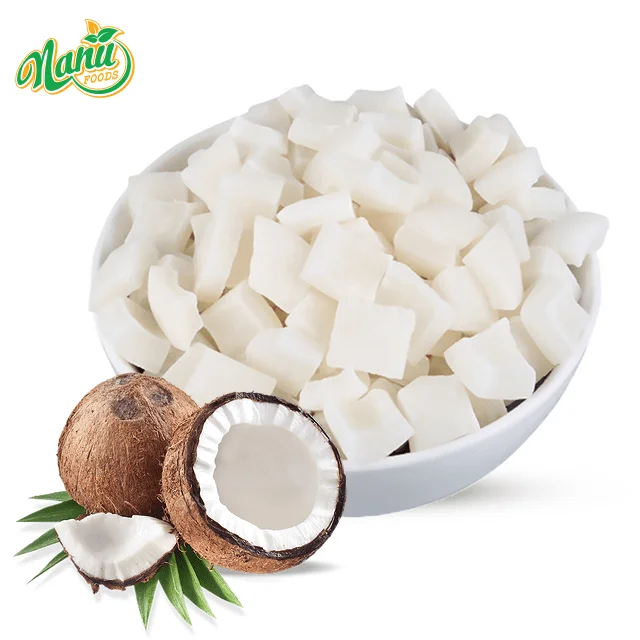 IQF Coconut meat chunks, dices