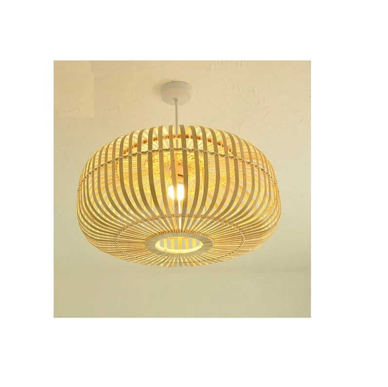 Chandeliers & Pendant Lights Bamboo Decorative Indoor Lighting, Bamboo Lamp Decorative Kitchen Lampshade Rattan Light