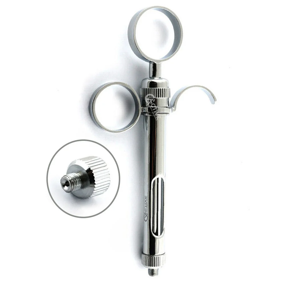 Dental Aspirating Syringes 1.8ml Dentist Anesthesia Cartridge Syringes Stainless Steel Dental Surgical Instruments Reusable