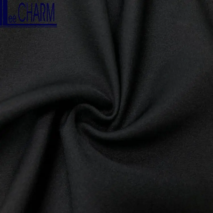 CP6360 Taiwan 100 Polyester Black Twill Abaya Textile Fabric