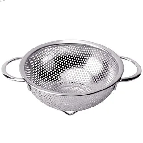 Manufacturer Direct Price Stainless Steel Colored Colanders/ Fruit Strainer/ Colorful Metal Colander