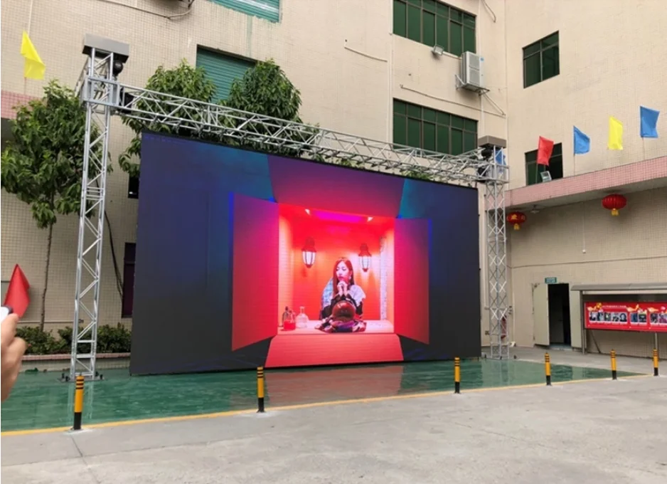 P3 P4 P5 P6 Outdoor Double Sided Street Advertising 256mm*128mm LED Screen