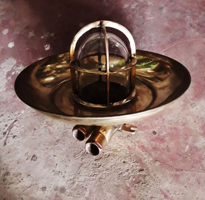 Original Brass Marine Passage Pendant Light Marine Antique Brass Passage Way Hanging Light Bangladesh Ship Yard
