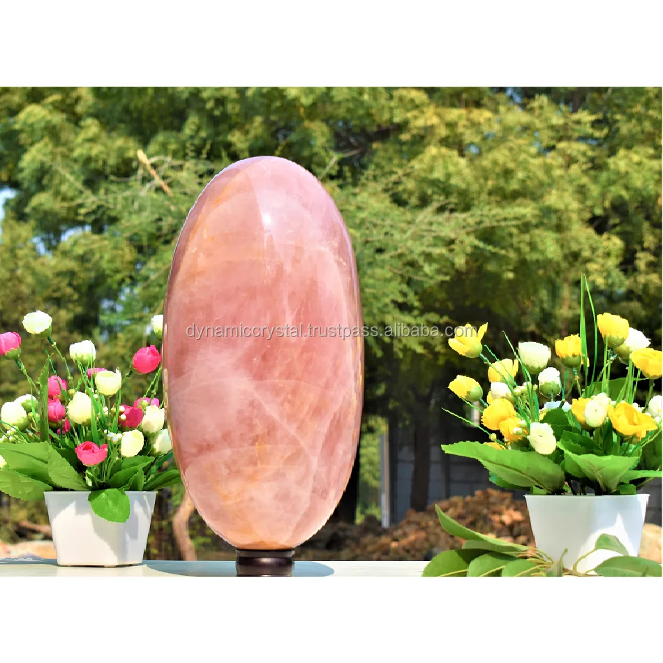 Hot Sell Rose Quartz Shiva Lingam Large Crystal Shiva Quartz Lingam For Healing