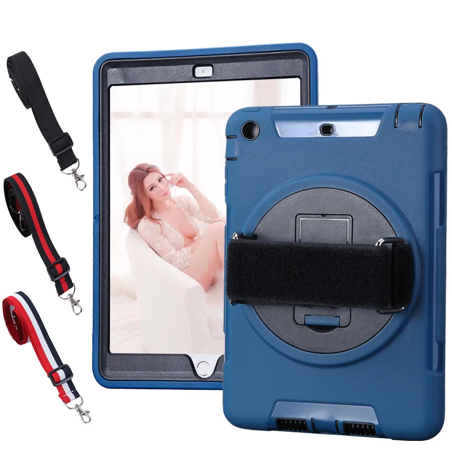 Rugged Shockproof Back Cover For Ipad Mini 123 With Shoulder Strap,For Ipad Mini 2 Case