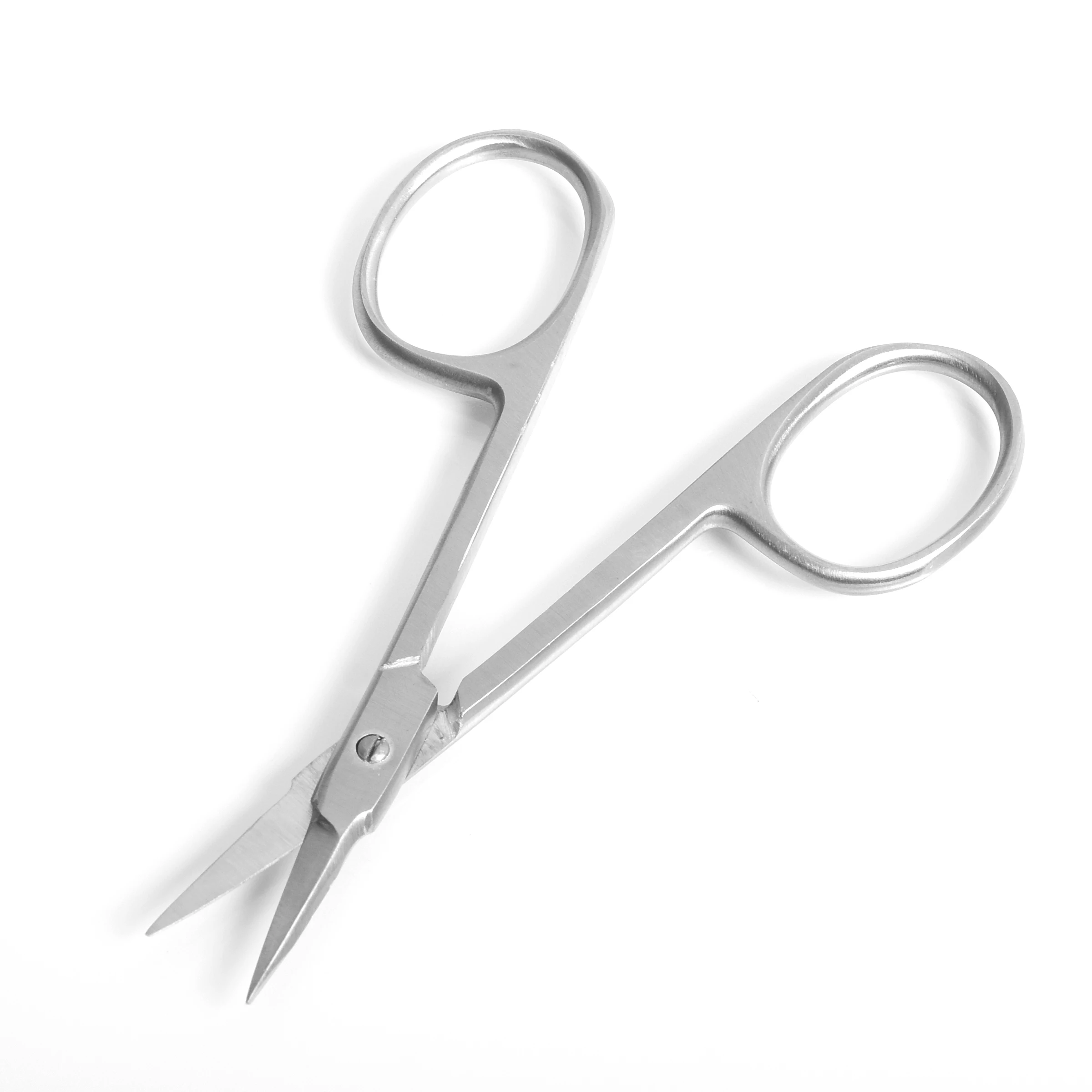 Fine Arrow Point Scissors Straight Scissors Cuticle Multipurpose Manicure Scissors Stainless Steel Custom Logo Powder