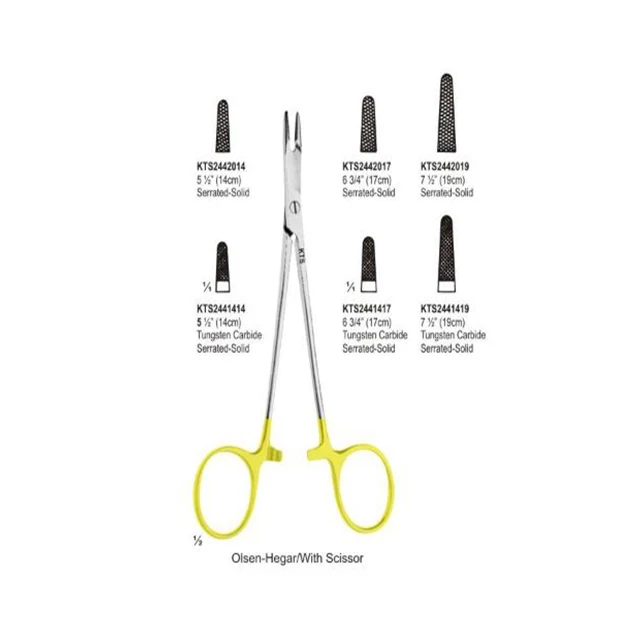 Хирургические инструменты держатели игл и прокладки Hegar держатель из карбида вольфрама нержавеющей стали челюсти.