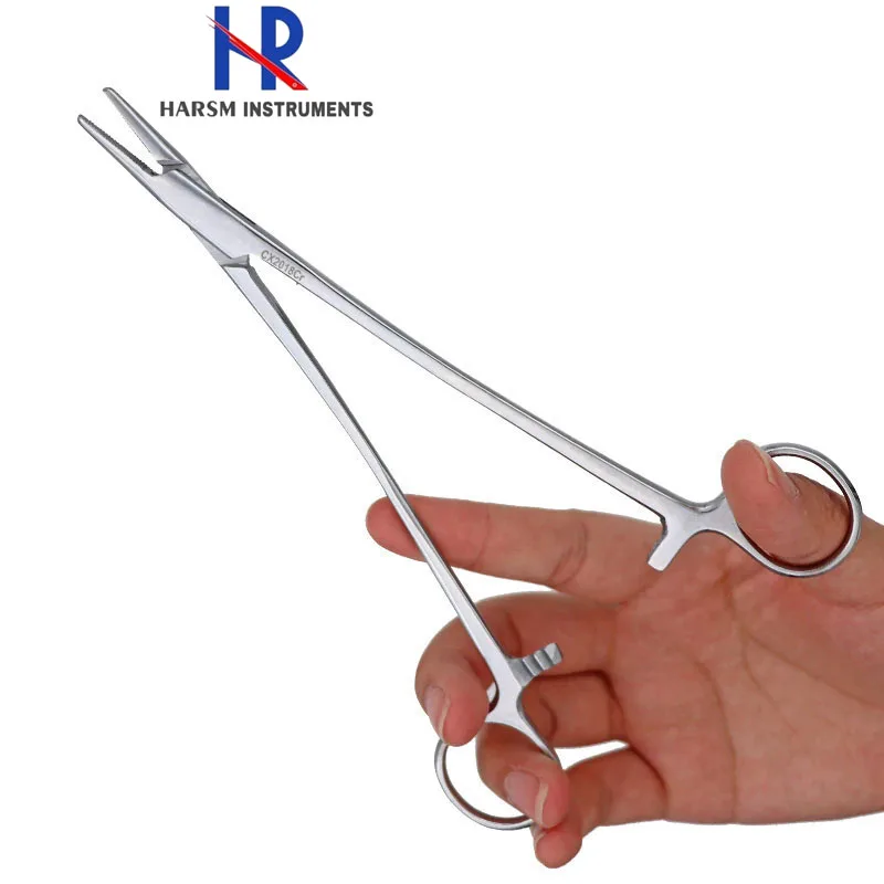 Needle Holder Scissors Combine , Olsen Hegar TC Needle Holder , Tungsten Carbide Inserted Surgical Dental TC Needle Holder