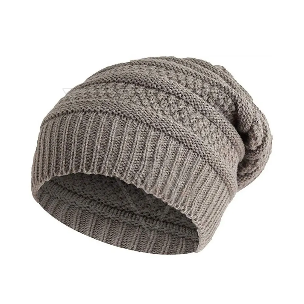 Hat Beanie Beaniebeanie Winter Warm Customized Fold Promotional Acrylic Knit Hat Beanie