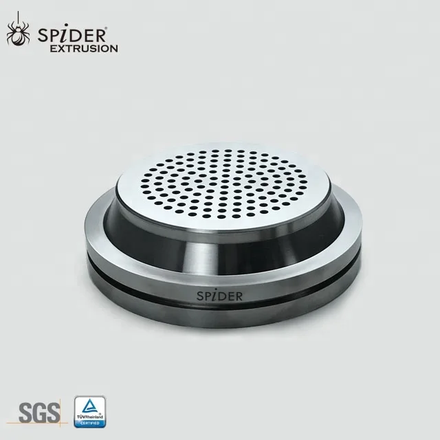 extruder breaker plate for flange plate extrusion head