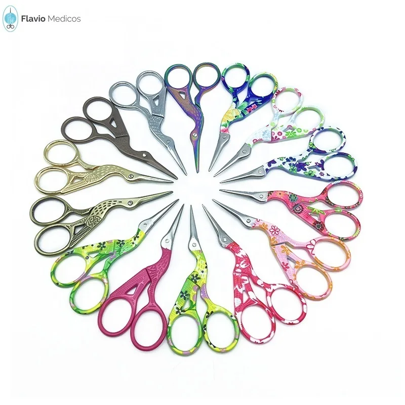 Bird Stork Scissors Embroidery Fancy stainless steel Cuticle Scissors