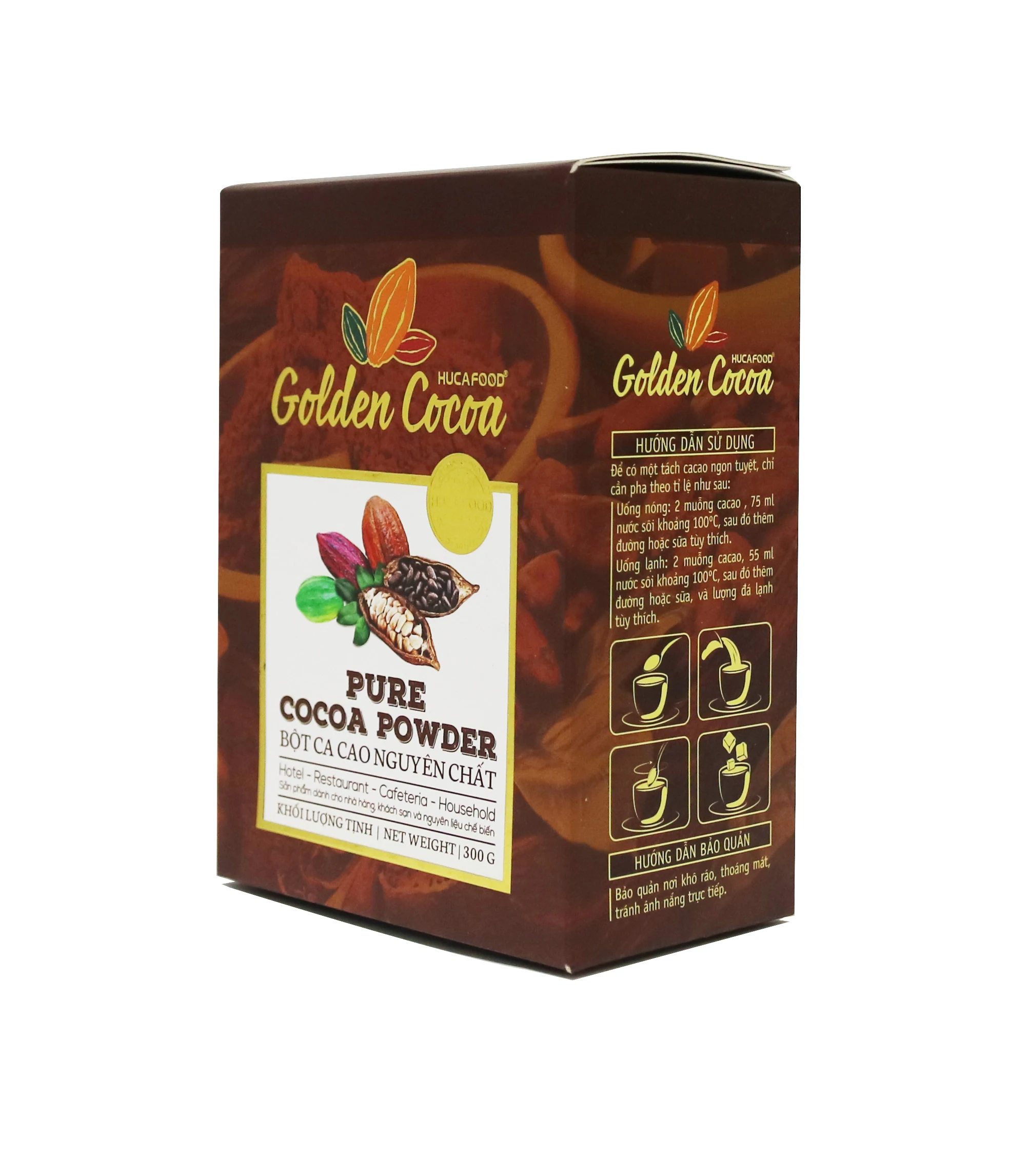 
Pure cocoa powder for hotel, restaurant, making drink and cake - Golden Cocoa 