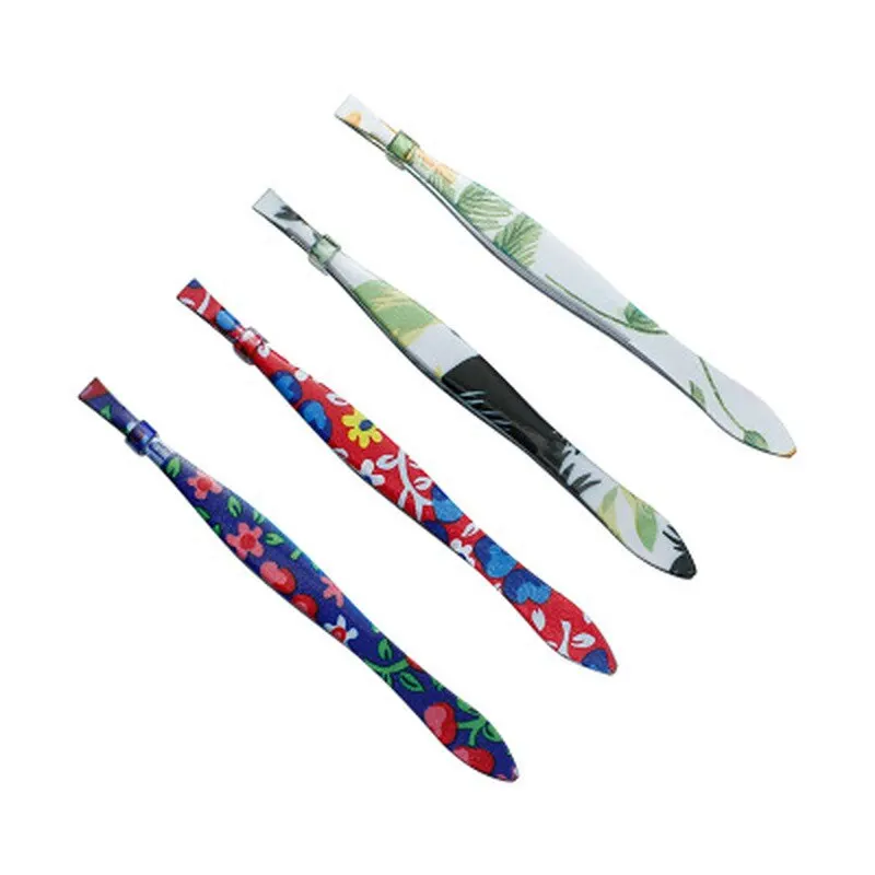 1 Pcs Colorful New Arrival Professional Stainless Steel Tweezer Eyebrow Face Nose Hair Clip Remover Tool Banana Clip