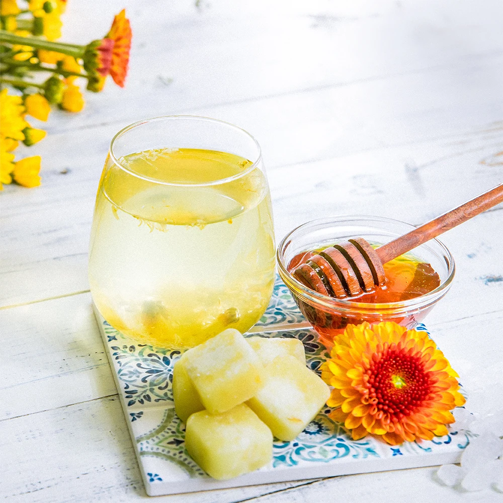 100% High Purity Rock Sugar Oriental Honey Feverfew Flavor Tea cube