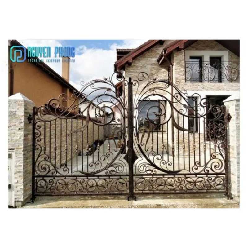 Reasonable Price For Custom Luxurious Wrought Iron Gate, Main Gate Designs, Garden Fencing Trellis Gates