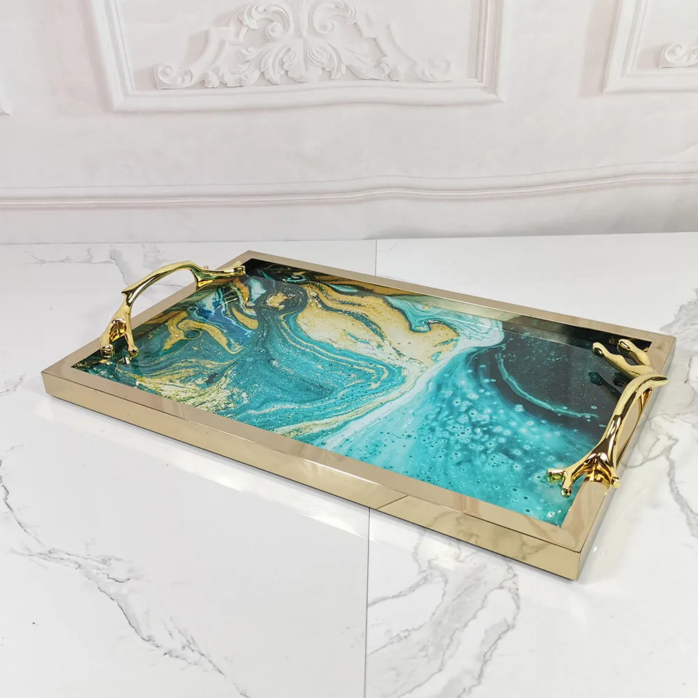 luxury design tray fruit dry serving dried nuts plate glass fruit tray