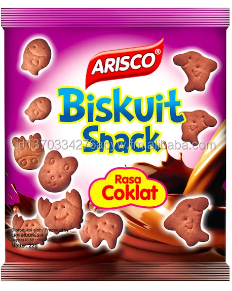 Hot Sell Wafer Biscuits snack kids pack BBQ, Chocolate Flavour Manufacture producer ( 22g x 60 pcs ) Arisco - OEM