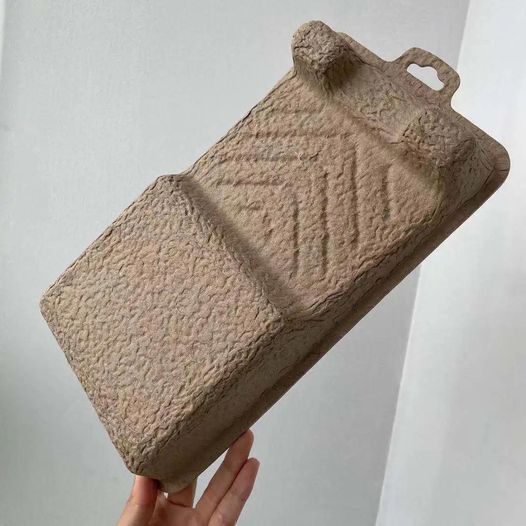 2021 биоразлагаемый формованный лоток из целлюлозы для покраски индивидуальный Зеленый продукт