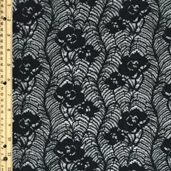 Green Topaz Botanical Natural Cotton Lace Fabric - Grow  - Style 308