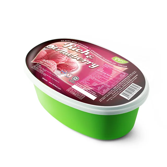 
Instant Custom variety of fruit flavors Ice Cream Tub - Chocolate 0.5L From Malaysia 