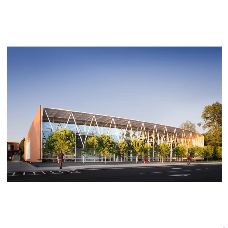 Quick build frame light weight large span steel structure prefabricated hotel apartment building