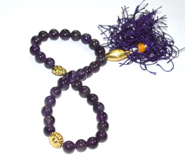 Shop for Amethyst 33 Beads Tasbih | Amethyst 33 Beads Tasbih Online | Amethyst 33 Beads Tasbih
