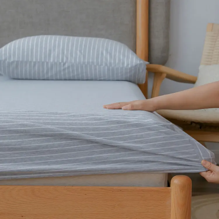 Простыня односпальная 100% хлопок Джерси мягкая простыня оптовая продажа от