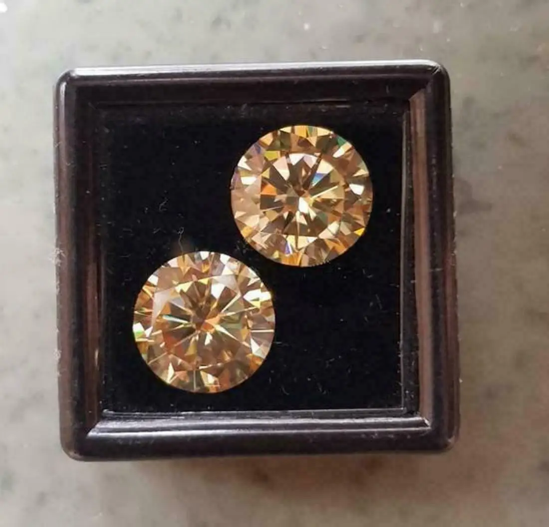 6 мм до 8 мм причудливый коричневый цвет Свободный Муассанит алмаз по оптовой цене