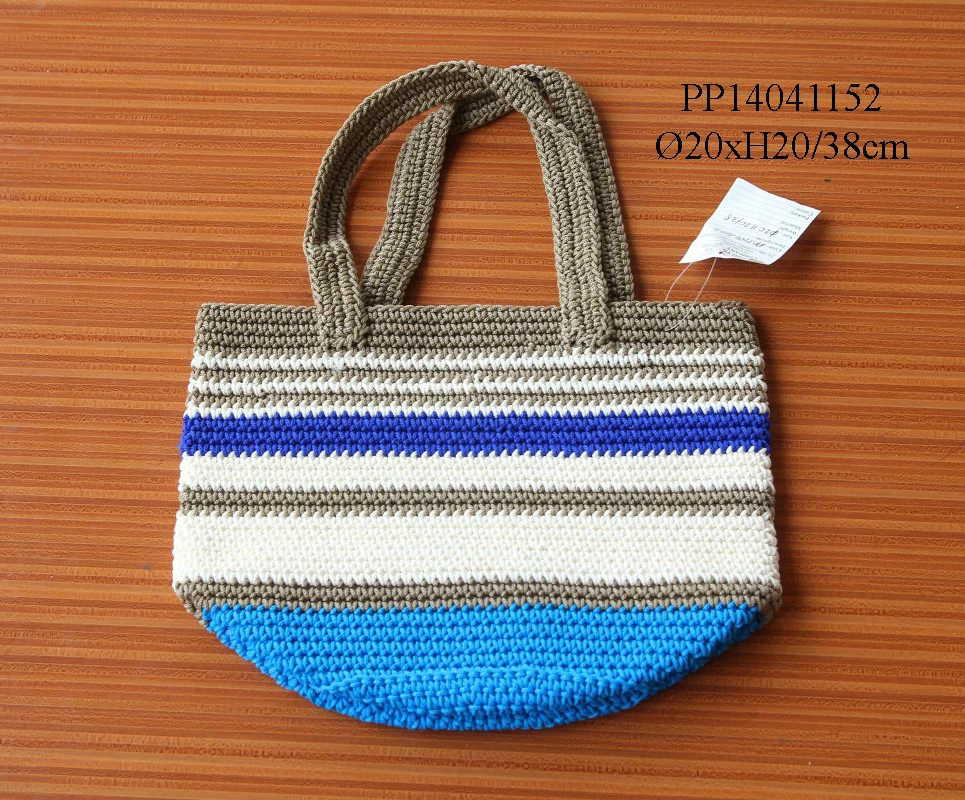 Wholesales PP Crochet Yarn Bag Crochet Yarn Tote Bag Women Hand Bags