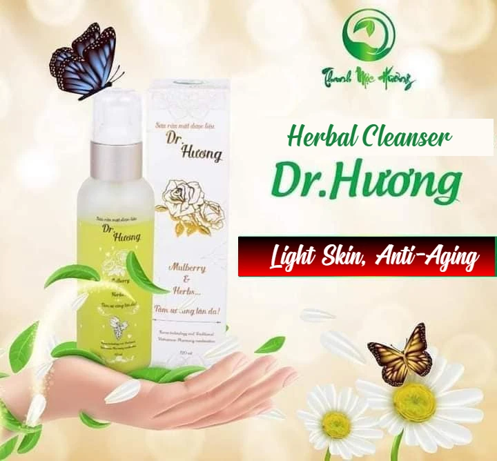 2021 г., Собственная марка, низкий минимальный заказ, очищающее средство Dr.Huong, Отбеливающее средство для лица против акне, пена для очистки лица для женщин и мужчин