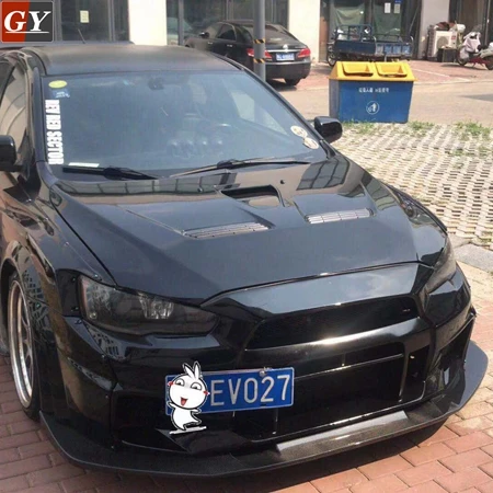 Часть карбона VRS широкоугольный тело версии 2 комплекты кузова для MITSUBISH 08-16 EVO 10