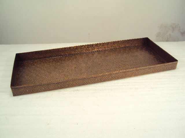 UNIQUE GALVANIZED SHEET BOOT TRAY FOR HOME USE