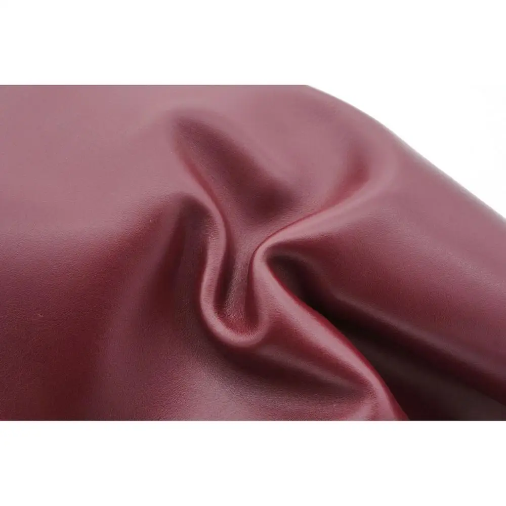 
Red burgundy real leather sheets good quality soft, smooth leather piece 