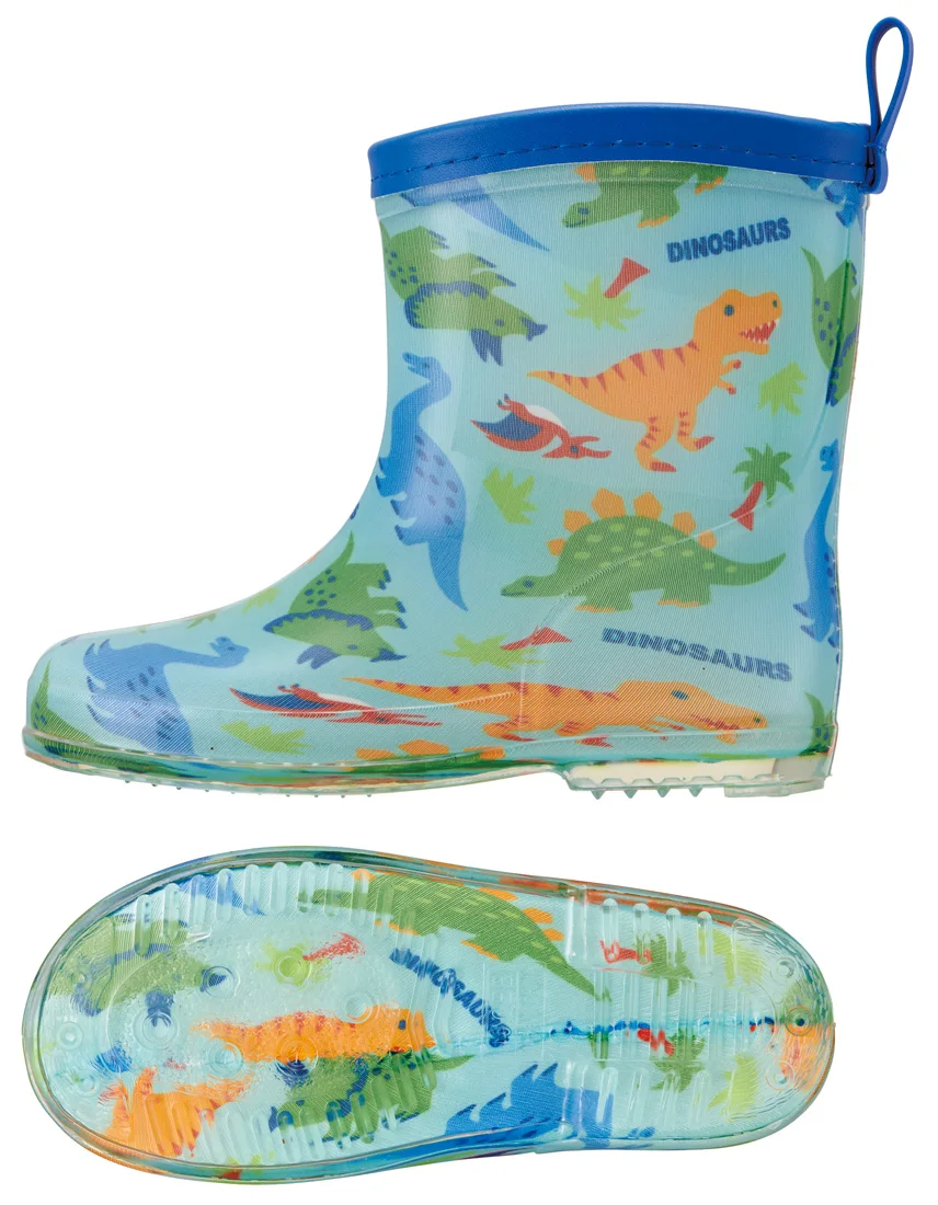 China 16cm waterproof rain gear dinosaur kids rain boots for children