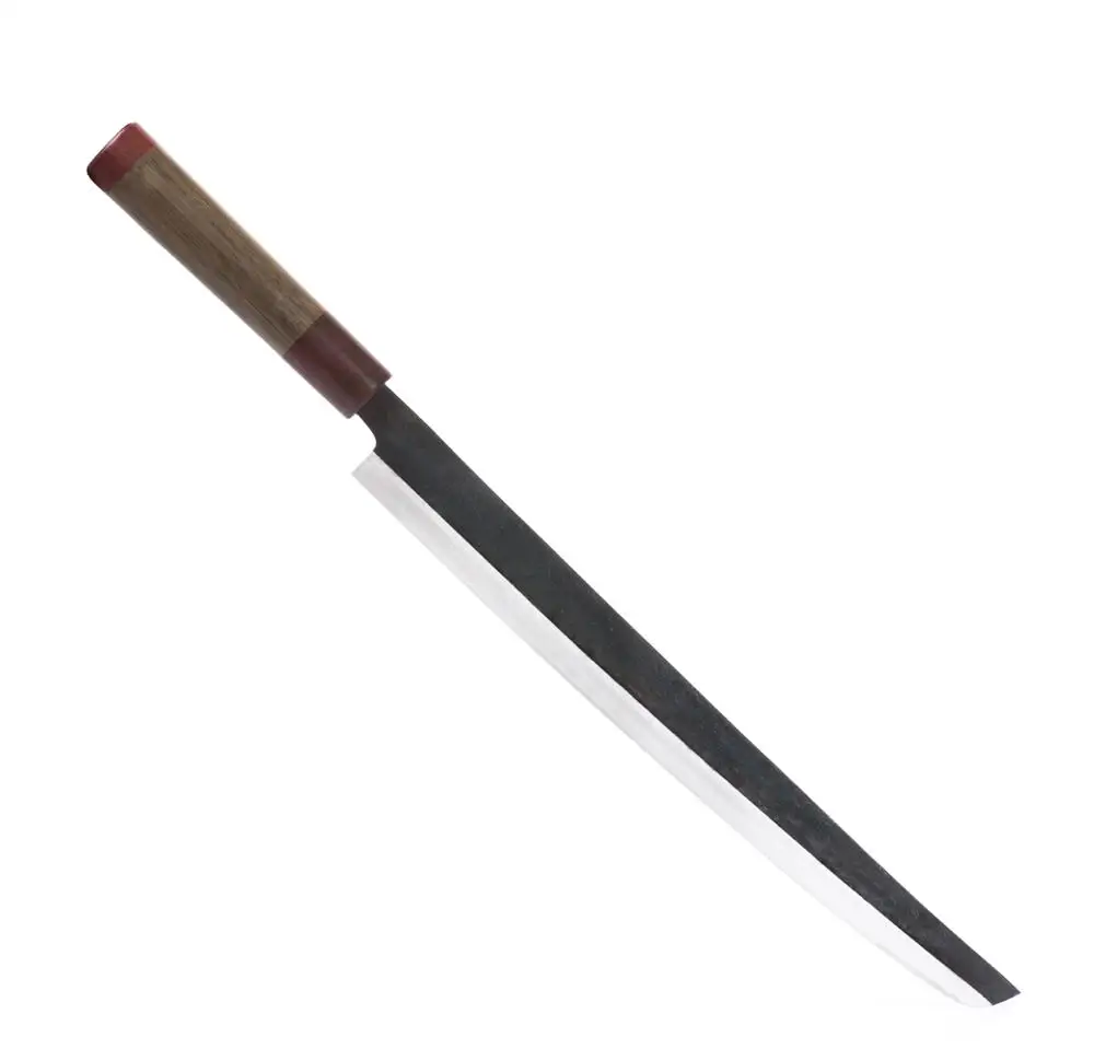 Cheap Japanese Kitchen Knife  Sashimi slicer 340  Fish slicer Hand Forged Knife   Special Bamboo Handle for Sale