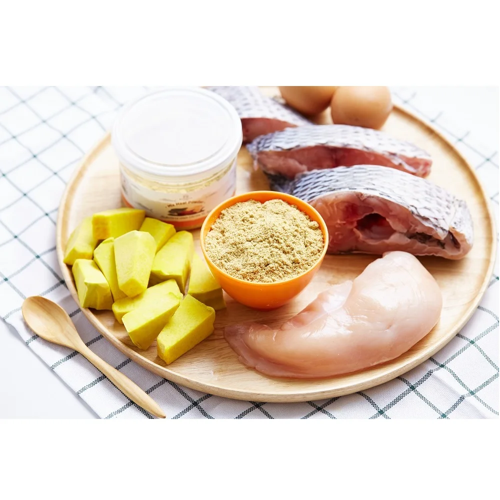 
Low-Salt And Low-Sodium Mixed Meat Powder Tilapia Chicken Liver 80g Baby Food From Thailand 