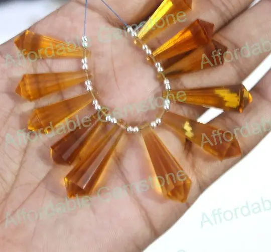 Цитрин кварц в форме подушки драгоценный камень оптовая продажа драгоценные камни бусины и изготовление драгоценных камней топ цитрин