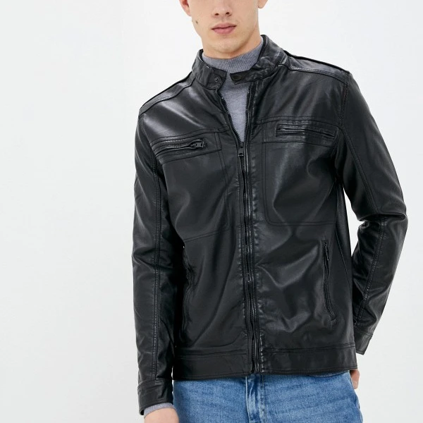 Wholesale Cheap Classic Fashion Slim Fit PU high quality men leather jacket Leather Men Jacket (11000001403154)