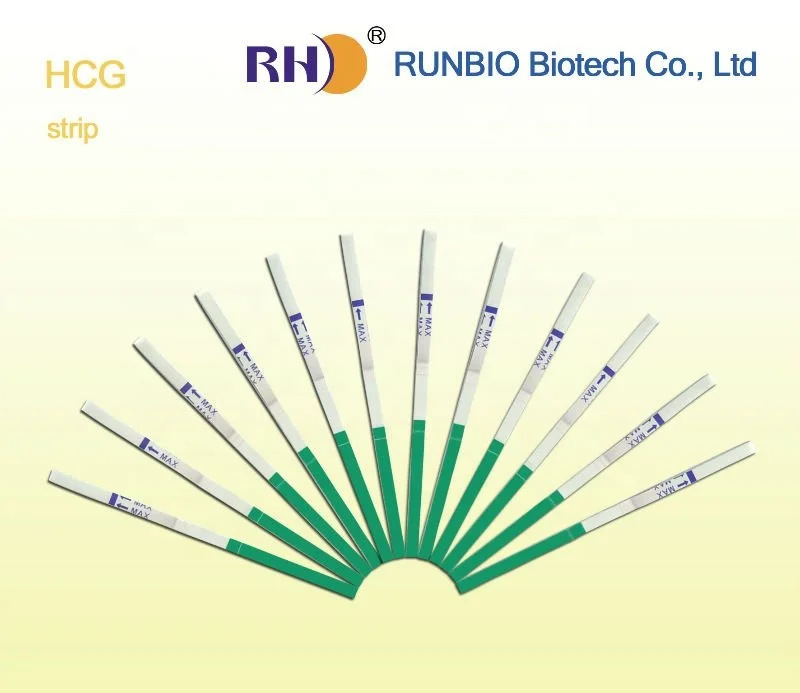 Runbio David positive HCG test colloidal gold urine midstream pregnancy test de grossesse
