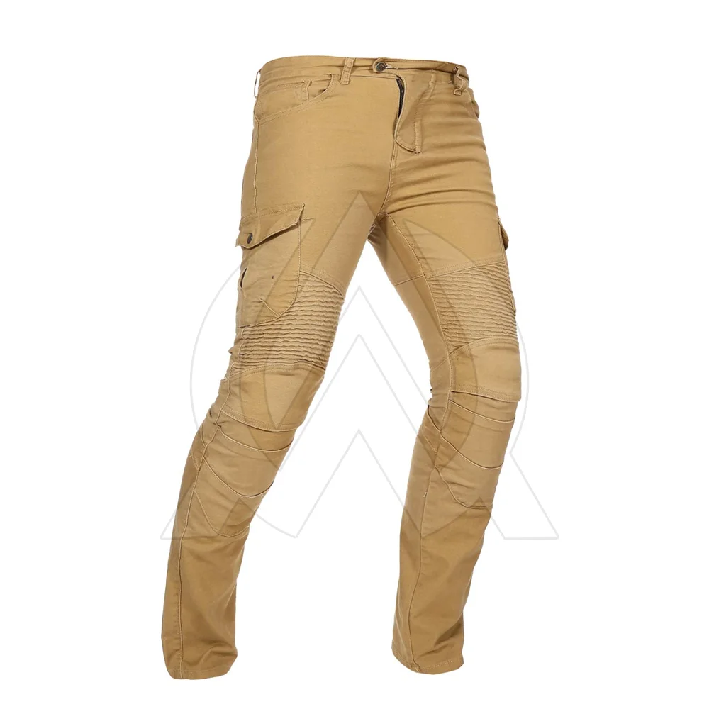  Мужские мотоциклетные джинсы брюки для мотокросса с защитным снаряжением колена