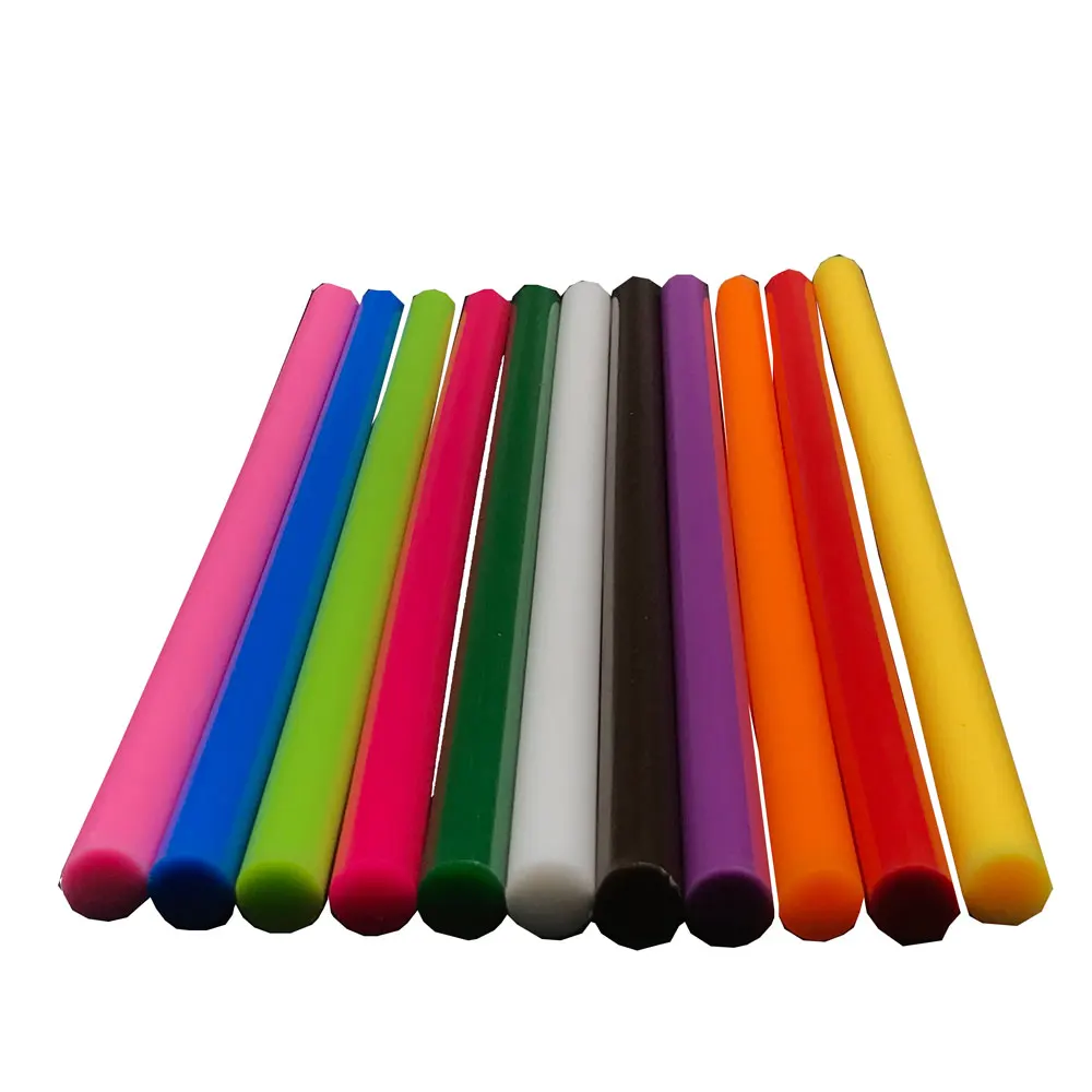 High viscosity glue stick manufacturer hotmelt glue adhesive bar 4mm 7mm colorful glue sticks