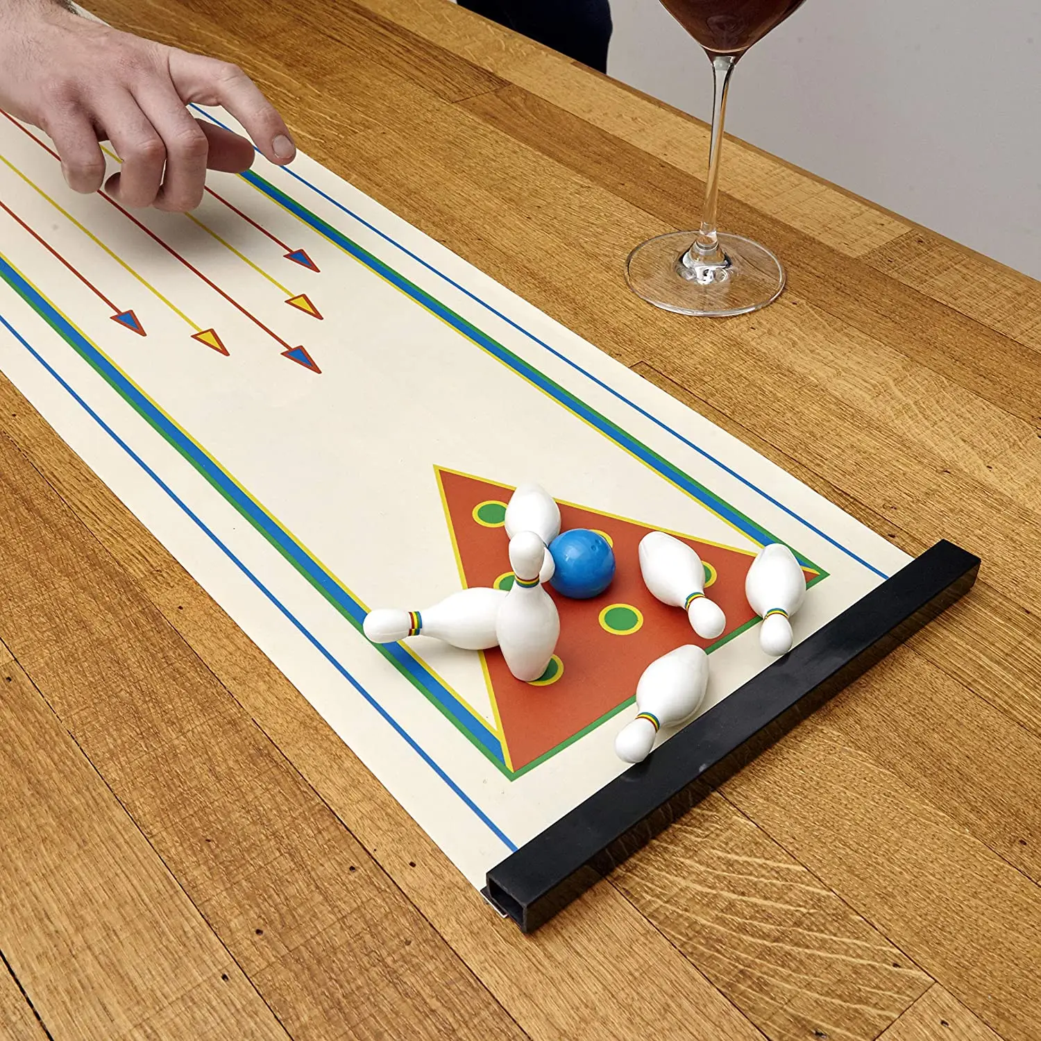 Indoor Bowling Tabletop Bowling Game Sports Shuffleboard Table Game Mats