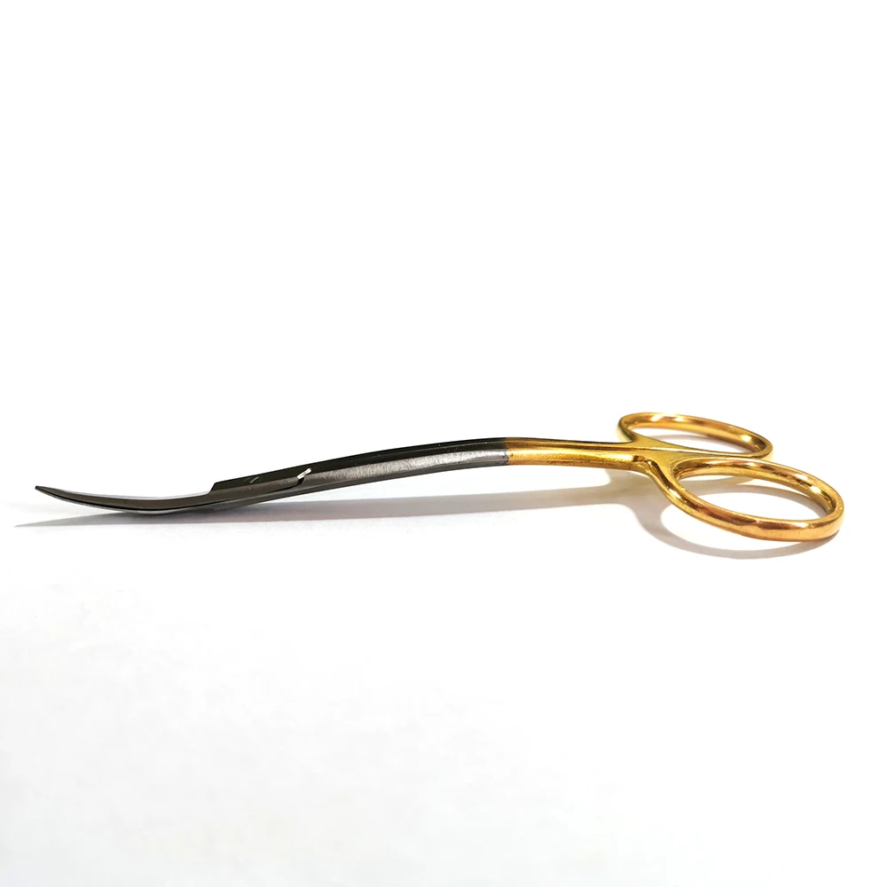 Iris scissors Sharp Curved Blade Re-useable Golden Handle stainless steel Scissors surgical instruments