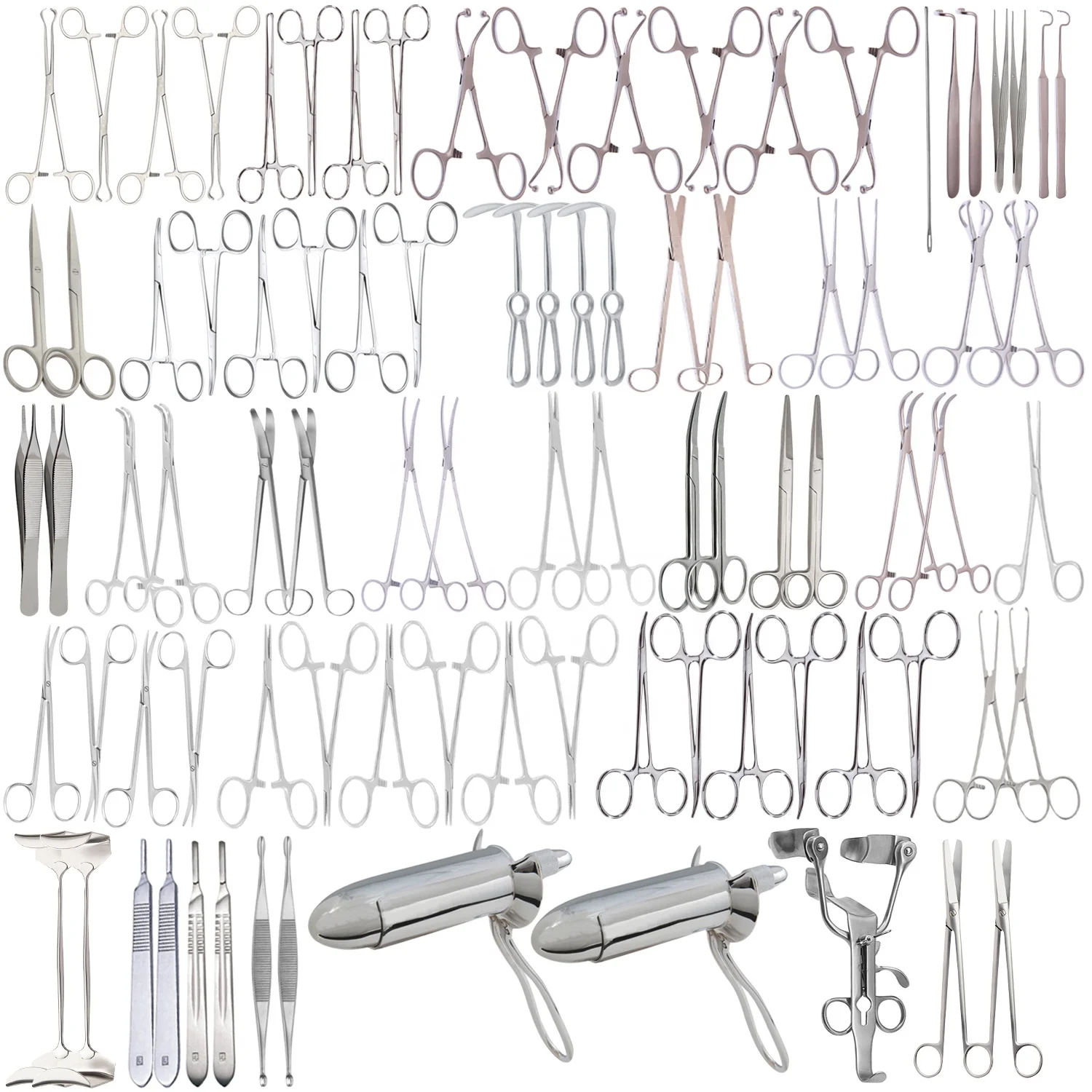 Rectal Minor Medium Set of 91pcs to remove part of a tissue, structure, or organ Rectal Surgery Set Rectal Instruments